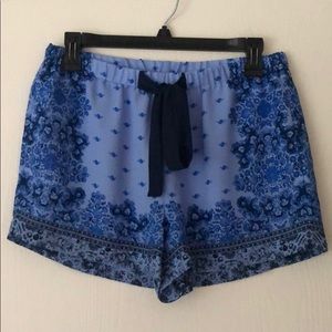 Blue paisley bcbg maxazria shorts